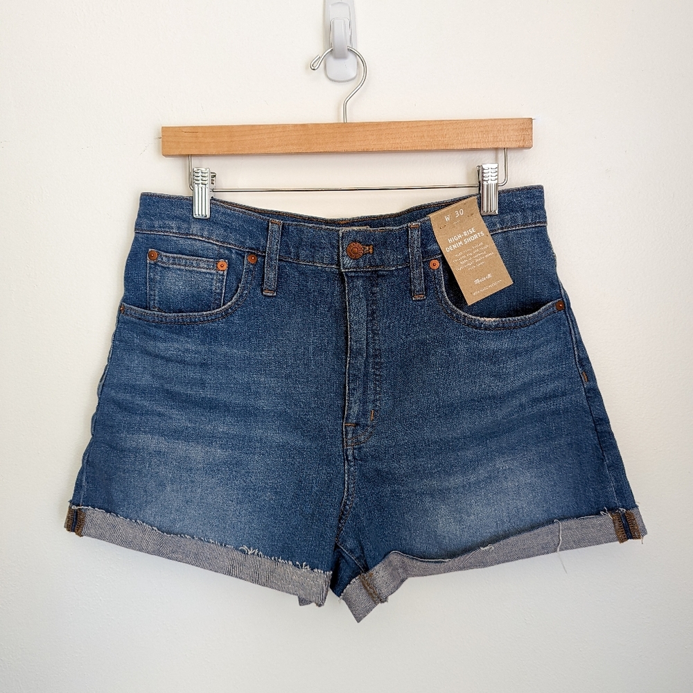 Madewell High Rise Denim Short Lavista Wash